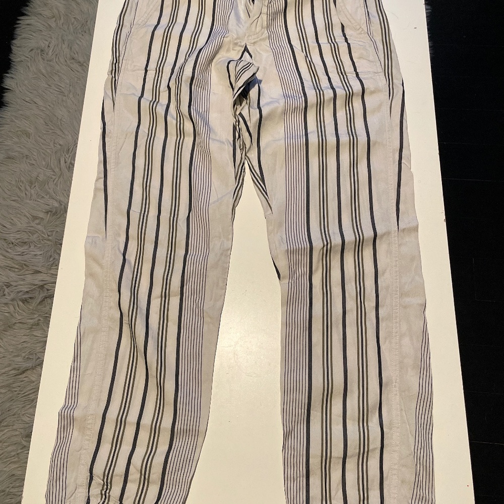 Striped lightweight pants
